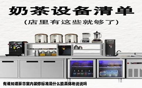 有谁知道豪华室内装修标准是什么能具体地说说吗