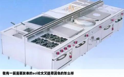 我有一篇需要发表的sci论文艾德思润色的怎么样