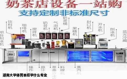 湖南大学体育单招学什么专业