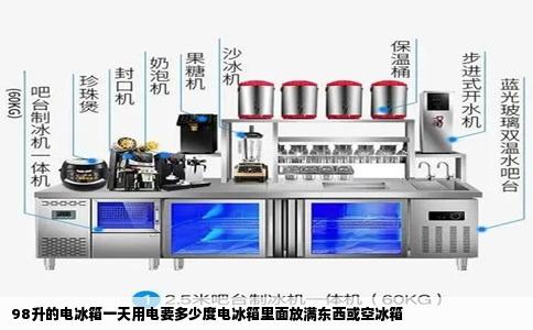 98升的电冰箱一天用电要多少度电冰箱里面放满东西或空冰箱