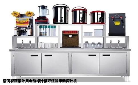 请问窄蔬菜汁用电动榨汁机好还是手动榨汁机
