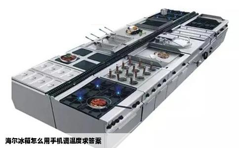 海尔冰箱怎么用手机调温度求答案