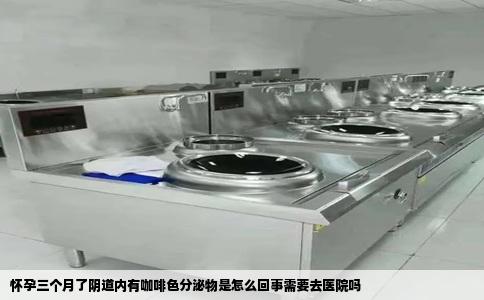 怀孕三个月了阴道内有咖啡色分泌物是怎么回事需要去医院吗