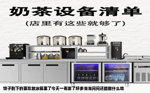 饺子剩下的面忘放冰箱里了今天一看发了好多泡泡问问还能做什么吃