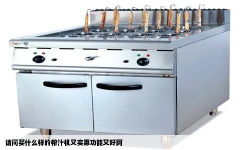 请问买什么样的榨汁机又实惠功能又好阿