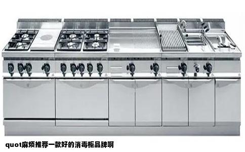 quot麻烦推荐一款好的消毒柜品牌啊